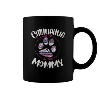 Chihuahua Mom Cute Paw Print Coffee Mug | Mazezy