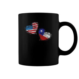Chilean American Flag Chile Pride Camisetas Coffee Mug | Mazezy