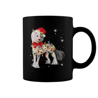 Chinese Crested Dog Christmas Light Xmas Gifts Coffee Mug | Mazezy
