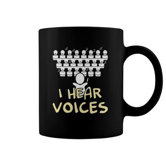 Choir Teacher Gift I Hear Voices Funny Chorister Gift Coffee Mug | Mazezy