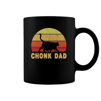 Chonk Dad Fat Cat Dad Meme Gifts For Cat Dads Coffee Mug | Mazezy