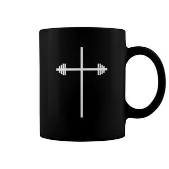 Christian Gym Strength Training Powerlifting Faith Graphic Coffee Mug | Mazezy AU