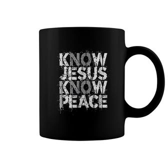 Christian Know Jesus Know Peace No Jesus No Peace Coffee Mug - Thegiftio