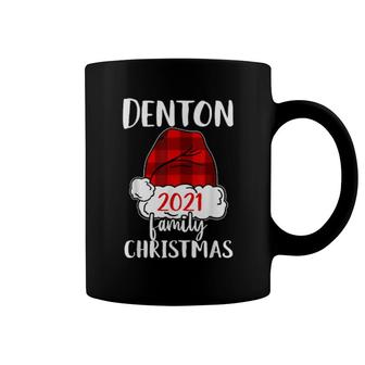 Christmas 2021 Denton Matching Pajama Santa Hat Coffee Mug | Mazezy