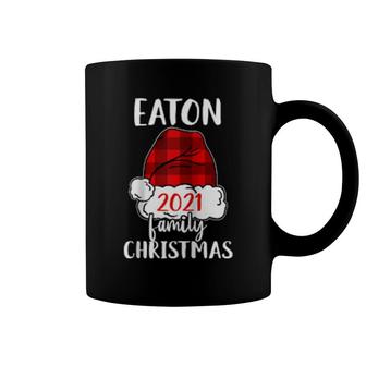 Christmas 2021 Eaton Matching Pajama Santa Hat Coffee Mug | Mazezy