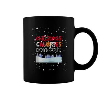 Christmas Calories Don't Count Baking Xmas Design Coffee Mug | Mazezy