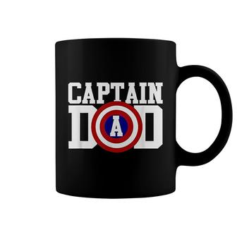 Christmas Gift For Dad Birthday Captain Dad Super Hero Coffee Mug - Thegiftio UK