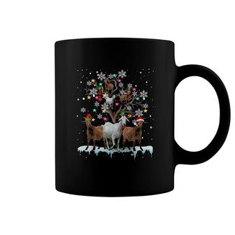 Christmas Goat On Tree Coffee Mug | Mazezy