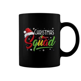 Christmas Squad Family Matching Pajamas Xmas Santa Hat Coffee Mug | Mazezy