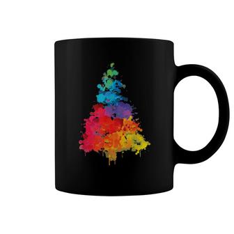 Christmas Tree Plaid Christmas Tree Watercolor Coffee Mug | Mazezy