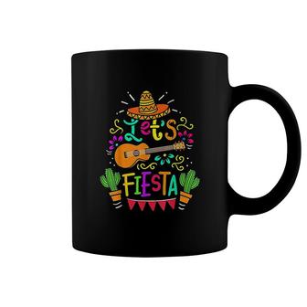 Cinco De Mayo Mexican Guitar Cactus Coffee Mug | Mazezy