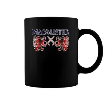 Clan Macalister Scottish Family Kilt Tartan Lion Coffee Mug | Mazezy