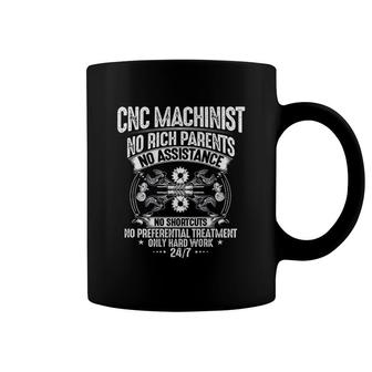 Cnc Operator Hard Work Cnc Machinist Coffee Mug | Mazezy