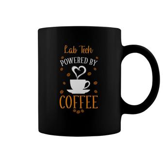 Coffee Lover & Lab Tech Powered By Coffee Coffee Mug | Mazezy