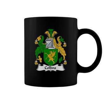 Collins Family Crest Coat Of Arms British Family Crests Coffee Mug - Thegiftio UK