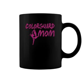 Color Guard Mom Flag Toss Distressed Color Guard Coffee Mug | Mazezy