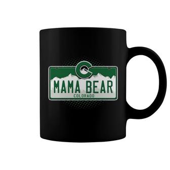 Colorado License Plate Mama Bear Pullover Coffee Mug | Mazezy