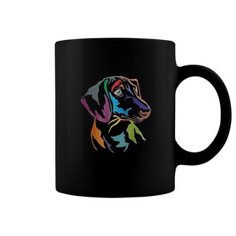 Colorful Dachshunds Dachshund Mom Coffee Mug | Mazezy