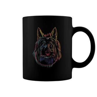 Colorful Dog Australian Silky Terrier Coffee Mug | Mazezy