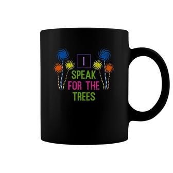 Colorful Earth Day Speak For The Trees Gift Coffee Mug | Mazezy