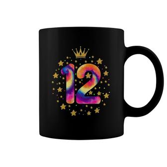 Colorful Tie Dye 12 Years Old Girl Sweet Twelve 12Th Birthday Coffee Mug | Mazezy