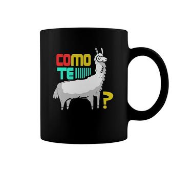 Como Te Llama Funny Spanish Llama Coffee Mug | Mazezy