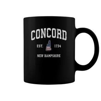 Concord New Hampshire Nh Vintage American Flag Sports Design Coffee Mug | Mazezy