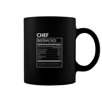 Cook Chef Funny Nutrition Facts Coffee Mug | Mazezy