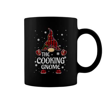 Cooking Gnome Buffalo Plaid Matching Family Christmas Pajama Coffee Mug | Mazezy