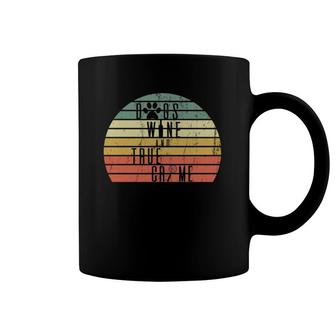 Cool Vintage Dogs Wine And True Crime Retro Sunset Coffee Mug | Mazezy