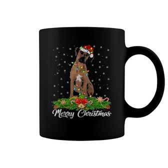 Coonhound Dog Matching Santa Hat Coonhound Christmas Coffee Mug | Mazezy