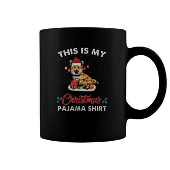Corgi Dog Light Santa Costume This Is My Christmas Pajama Coffee Mug | Mazezy