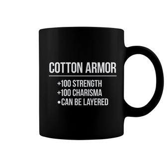 Cotton Armor Stats Funny Coffee Mug | Mazezy