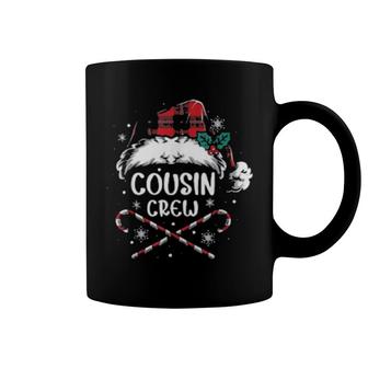 Cousin Crew Santa Red Plaid Xmas Tee Coffee Mug | Mazezy
