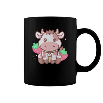 Cow Strawberry Cows Strawberries Coffee Mug | Mazezy