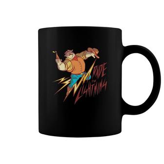 Cowboy Lightning Ride The Lightning Coffee Mug | Mazezy