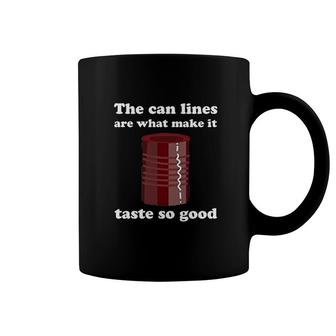 Cranberry Sauce Can Lines Coffee Mug | Mazezy
