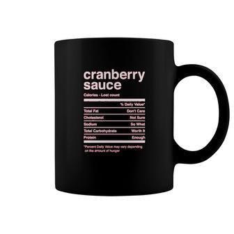 Cranberry Sauce Nutritional Coffee Mug | Mazezy