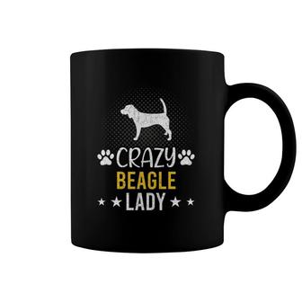 Crazy Beagle Lady Dog Lover Coffee Mug | Mazezy CA