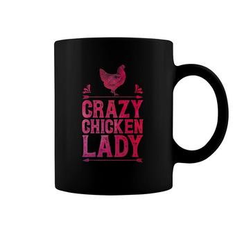 Crazy Chicken Lady Funny Farm Girls Women Poultry Farmers Coffee Mug | Mazezy
