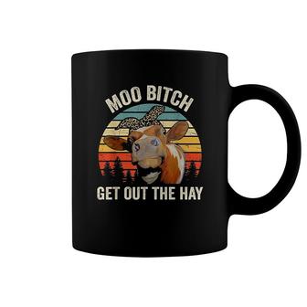 Crazy Cow Lovers Heifer Funny Moo Get Out The Hay Coffee Mug | Mazezy