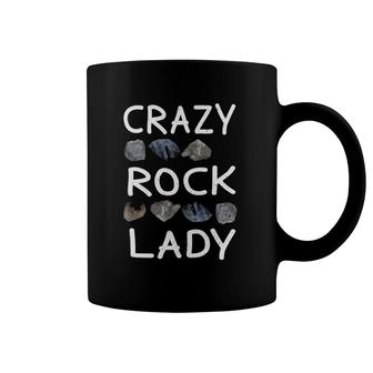 Crazy Rock Lady Geologist Geology Mineral Rock Collecting Coffee Mug | Mazezy