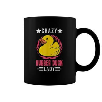 Crazy Rubber Duck Lady Rubber Duck Coffee Mug | Mazezy