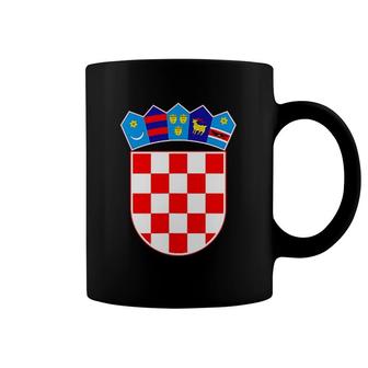 Croatia Flag Gif Croatian Coat Of Arms Pocket Coffee Mug | Mazezy