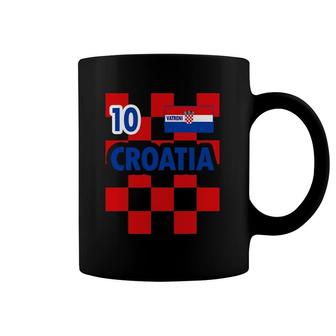 Croatia National Football Team Jersey Style Soccer Nr 10 Ver2 Coffee Mug | Mazezy