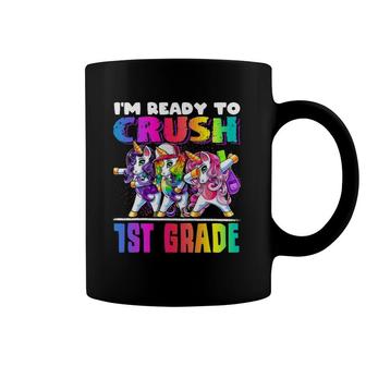 Crush 1St Grade Dabbing Unicorn Back To School Backpack Girl Coffee Mug | Mazezy