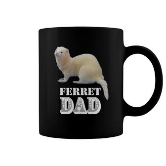 Cute Albino White Ferret Dad Ferrets Lover Kids Gift Coffee Mug | Mazezy