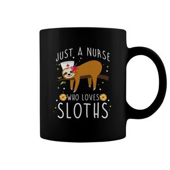 Cute Animal Sloth Lover Women Girls Medical Nurse Coffee Mug | Mazezy