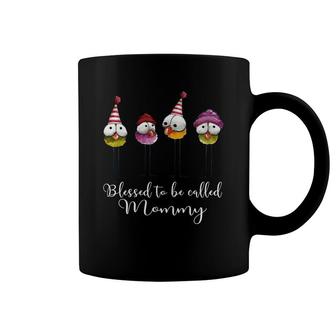 Cute Blessed To Be Called Mommy Black Coffee Mug | Mazezy CA