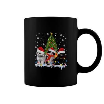 Cute Cat Christmas Tree Ornament Decor Cat Lovers Owner Xmas Coffee Mug | Mazezy